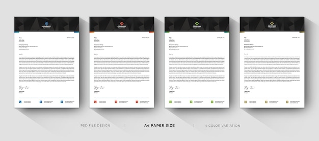 PSD business letterhead professionelle moderne vorlagen