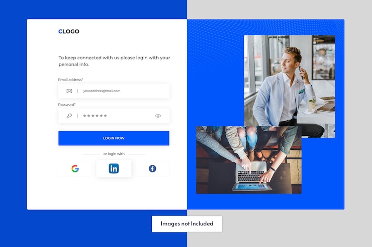 PSD business-login-landingpage