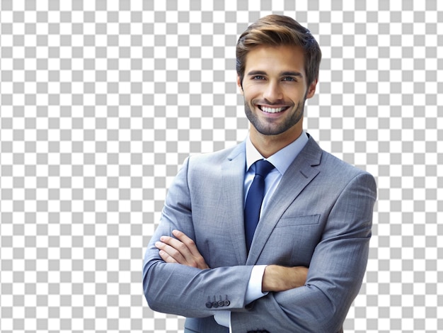 PSD business man transparent background