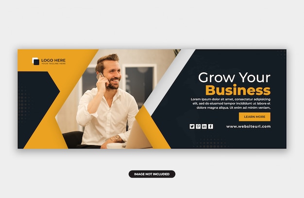 PSD business marketing facebook cover banner design