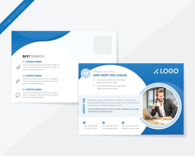 PSD business post card design