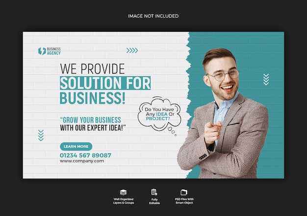 Business promotion und corporate instagram story banner vorlage design