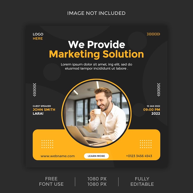 Business Promotion und Corporate Social Media Post Banner Vorlage