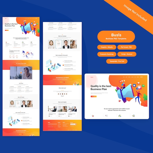 Business PSD-Vorlage