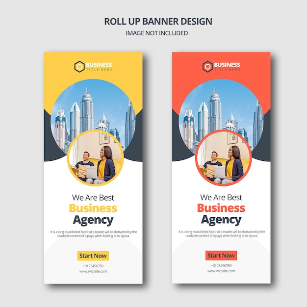 PSD business roll up banner design