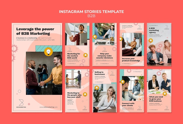 PSD business-to-business-instagram-story-vorlagen