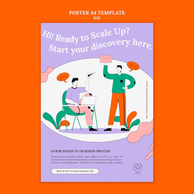 Business-to-Business-Poster-Vorlage
