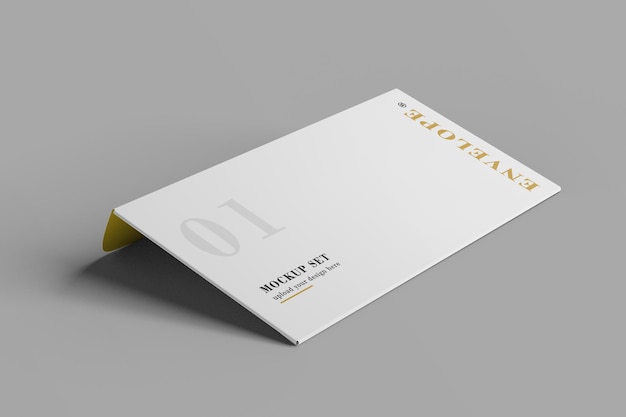 Business Umschlag Mockup Design 3D-Rendering