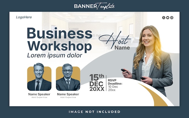 Business Workshop-Banner für Firmenveranstaltungen