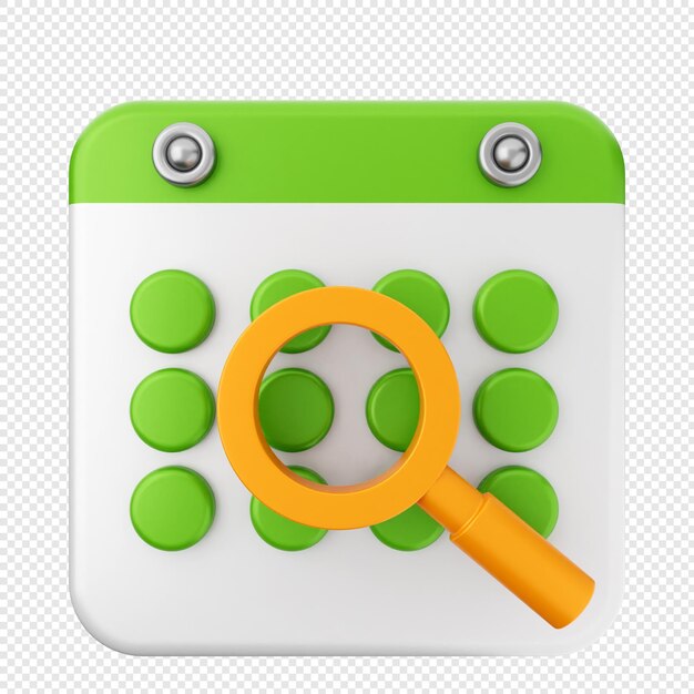 Búsqueda de escaneo de calendario en 3D