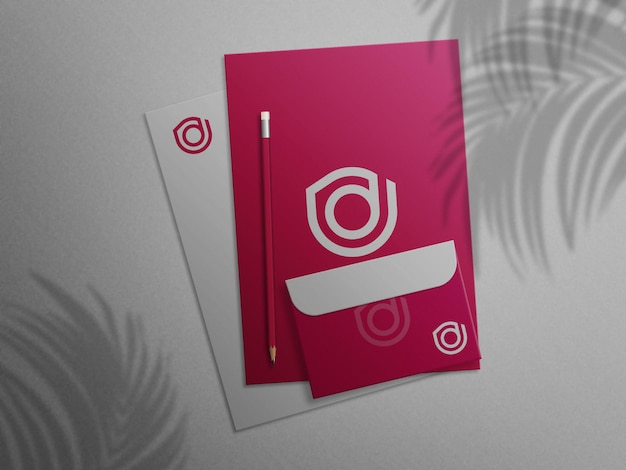 Busta con mockup di carta intestata