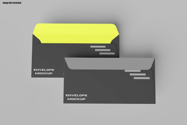 busta vuota retro modello mockup realistico