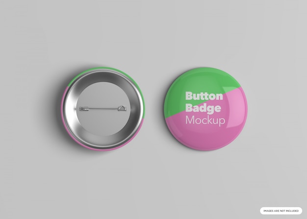 Button Abzeichen Mockup