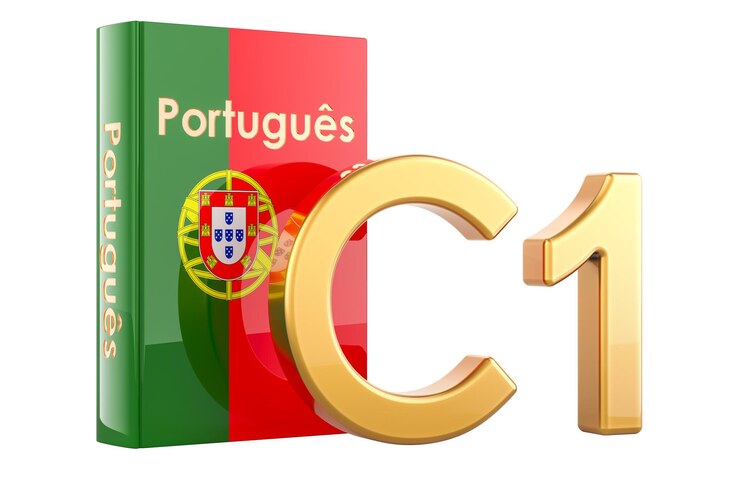 PSD c1 conceito de nível português nível avançado renderização 3d isolada em fundo transparente
