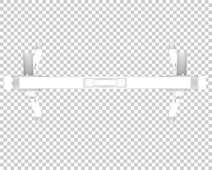 PSD caballete aislado sobre fondo transparente ilustración de renderizado 3d
