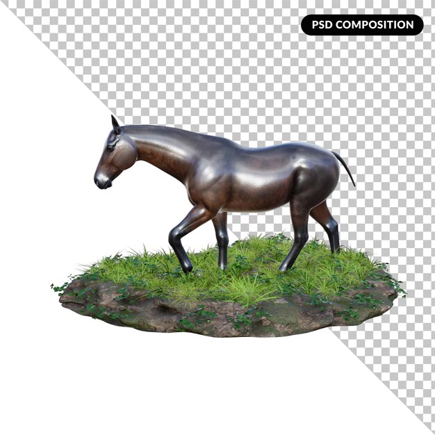 Caballo aislado 3d