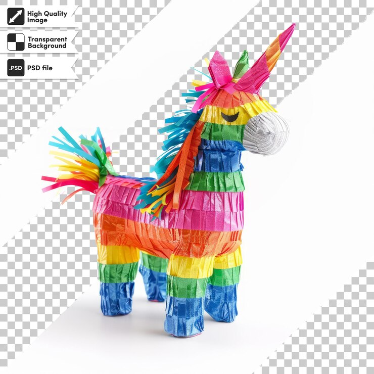 PSD un caballo de color arco iris hecho por un arco ires