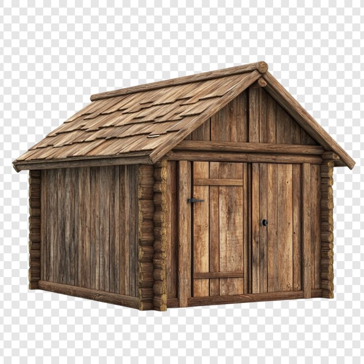 PSD cabaña de madera rústica cabaña aislada casa de madera