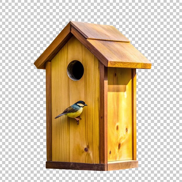 PSD cabaña de pájaros de madera