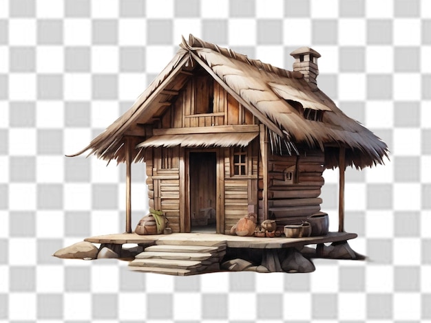 Une Cabane 3d En Png