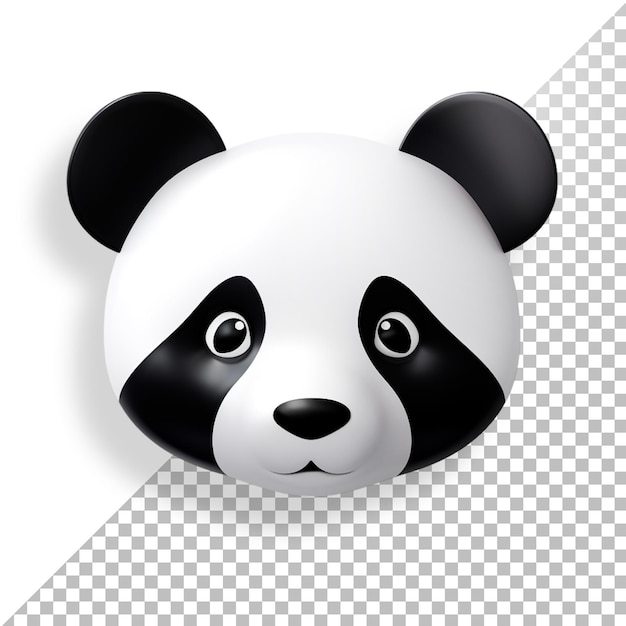 PSD la cabeza de panda con 3d