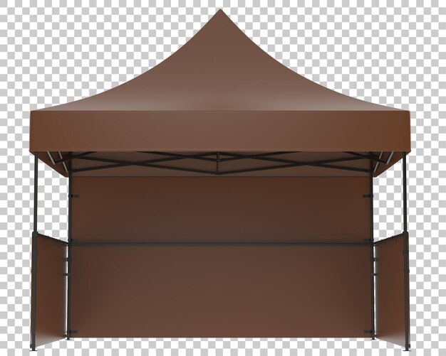 PSD cabine de evento isolada na ilustração de renderização 3d de fundo transparente