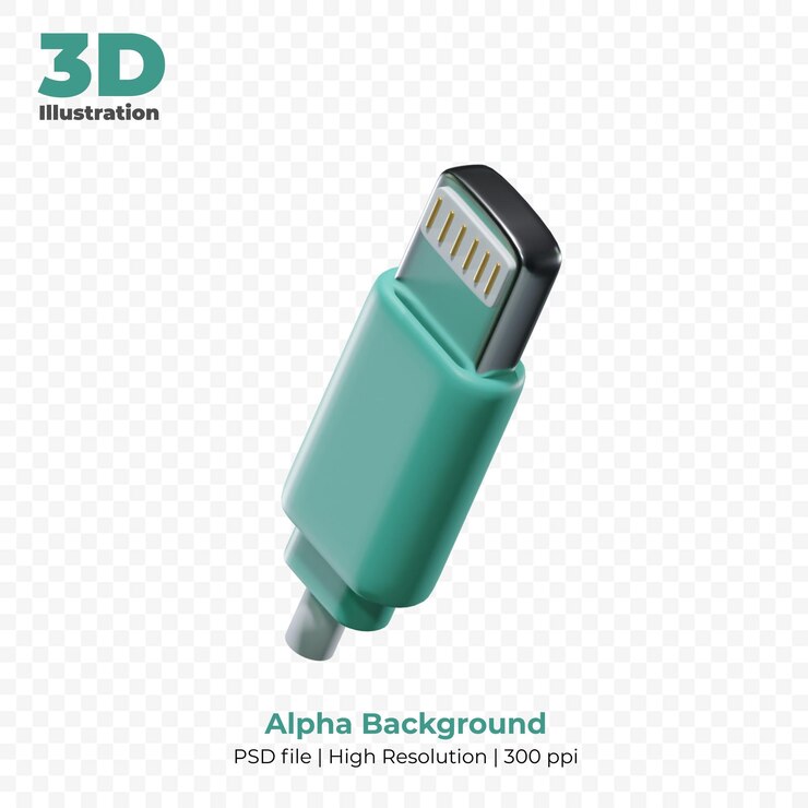 PSD cable de luz 3d