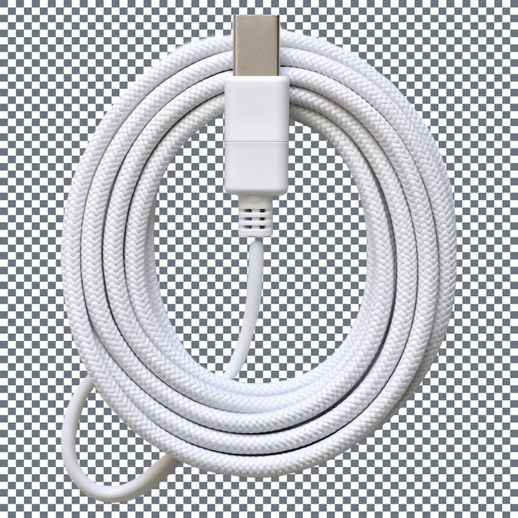 PSD el cable usb png