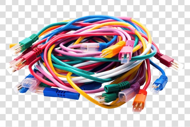 Cables d'ordinateur à fond blanc électricité électronique