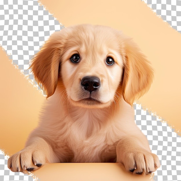 PSD cachorro golden retriever isolado em fundo transparente