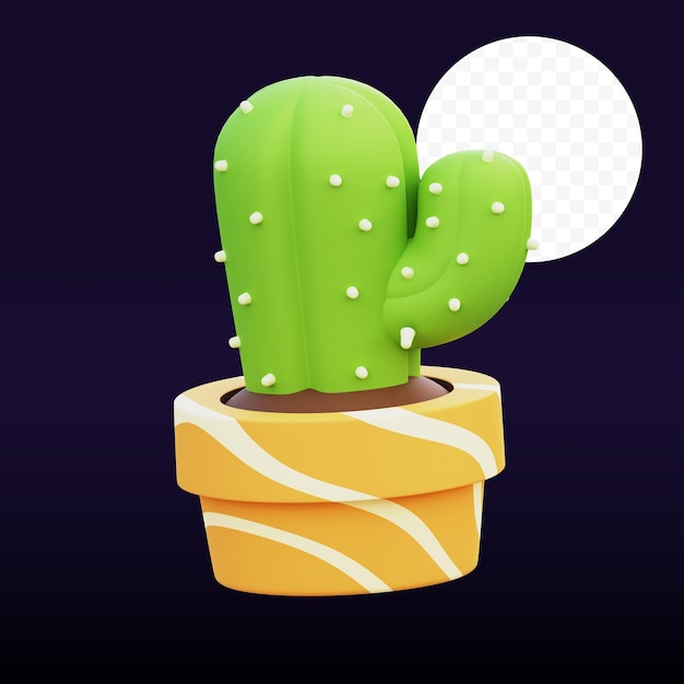 PSD cactus_2 imagem gráfica 3d