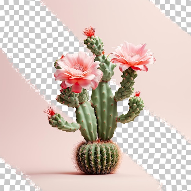 PSD un cactus sur un fond transparent