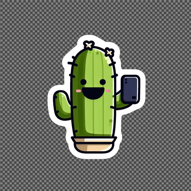 PSD cactus kingdom png sticker