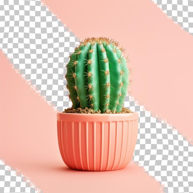 PSD cactus en un pequeño recipiente