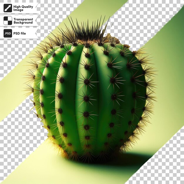 PSD cactus psd en una olla sobre un fondo transparente