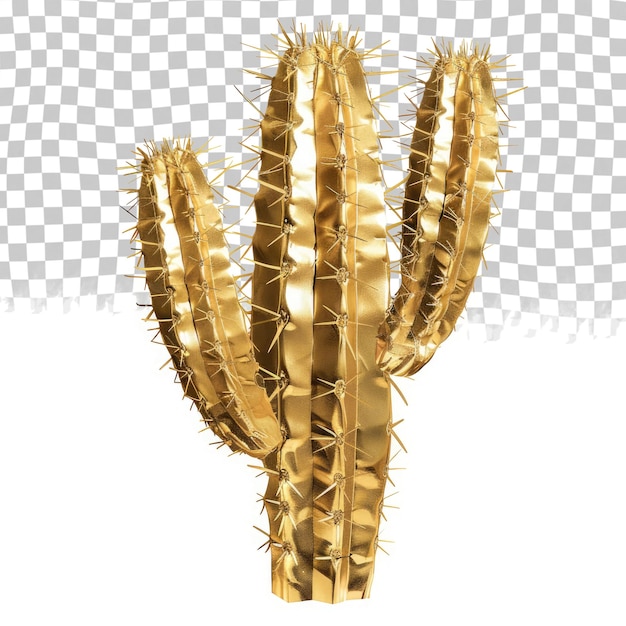 PSD un cactus qui est fait d'or