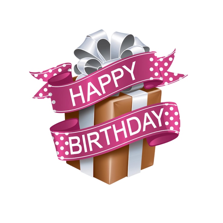 PSD cadeau d'anniversaire