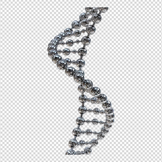 PSD cadeia de adn isolada em branco