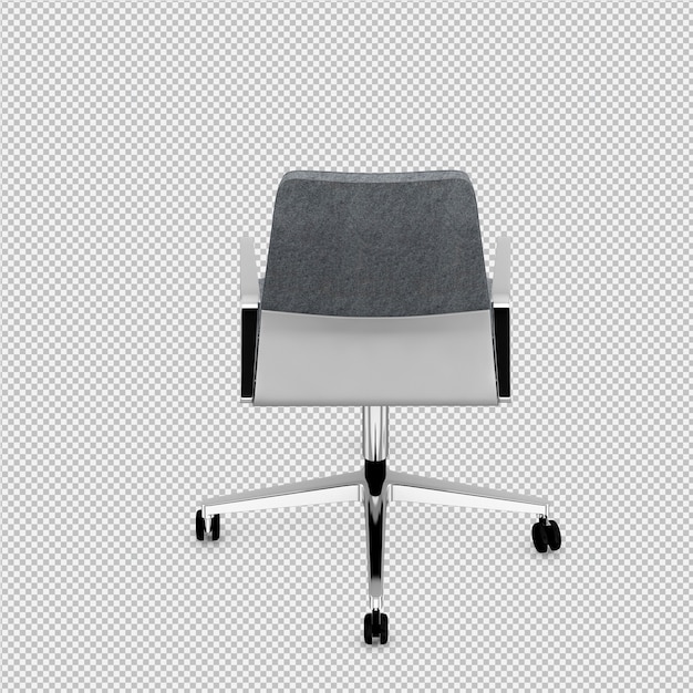 Cadeira de escritório 3D isolado render