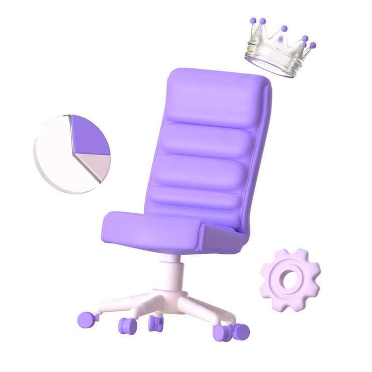 PSD cadeira de escritório do ceo business startup 3d object