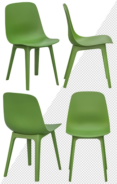 PSD cadeira moderna de design para casa ou café isolada do fundo elemento interior