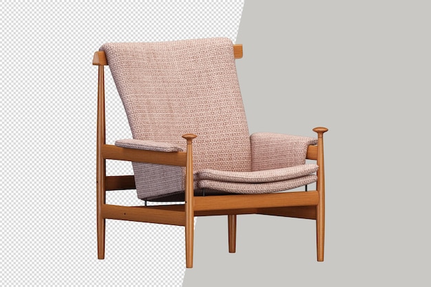 Cadeira moderna em renderização 3d