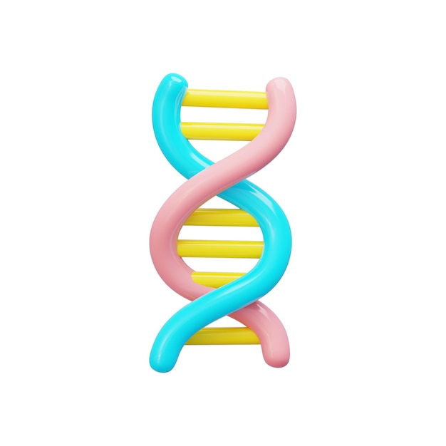 Cadena de ADN de colores