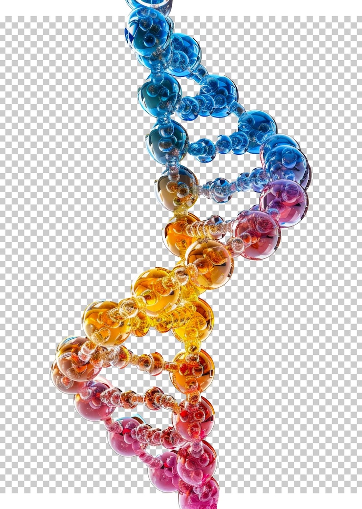PSD cadena de adn de colores