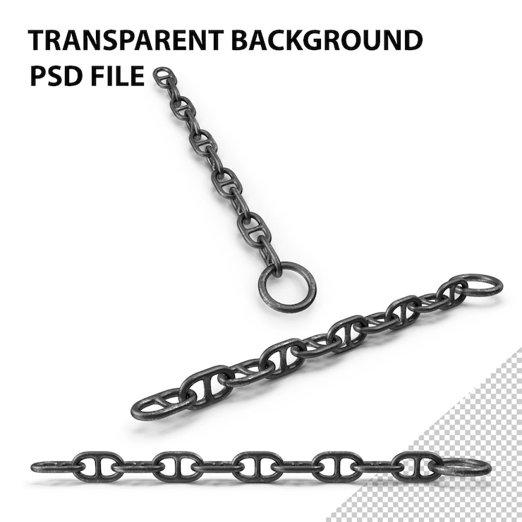 PSD cadena de anclaje de buque oxidada png