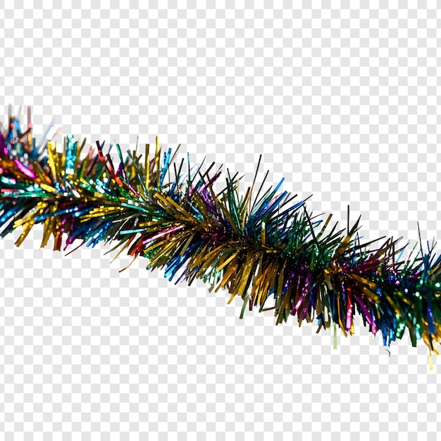 una cadena de guirnaldas de Navidad con una estrella en ella