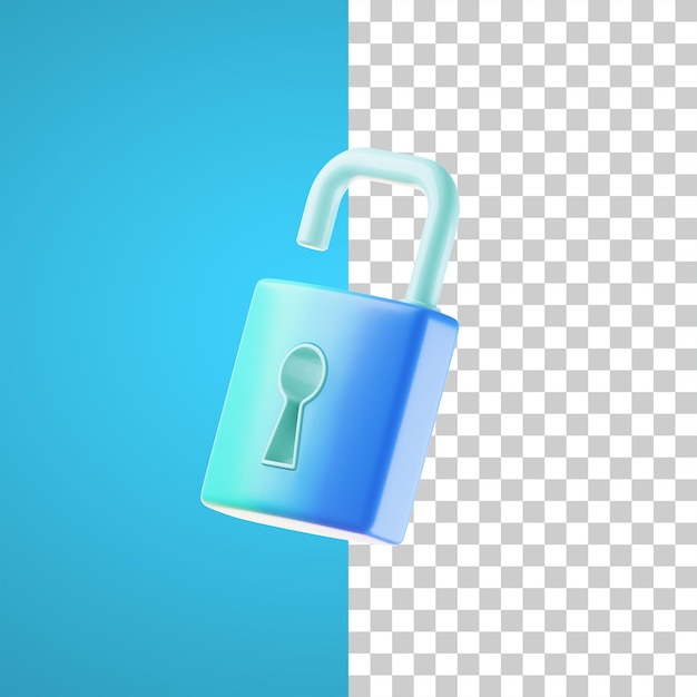 cadenas icône illustrations 3d