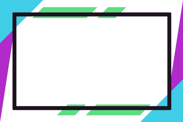 PSD un cadre abstrait coloré avec des formes géométriques et des lignes audacieuses idéal pour des dési dynamiques et énergiques