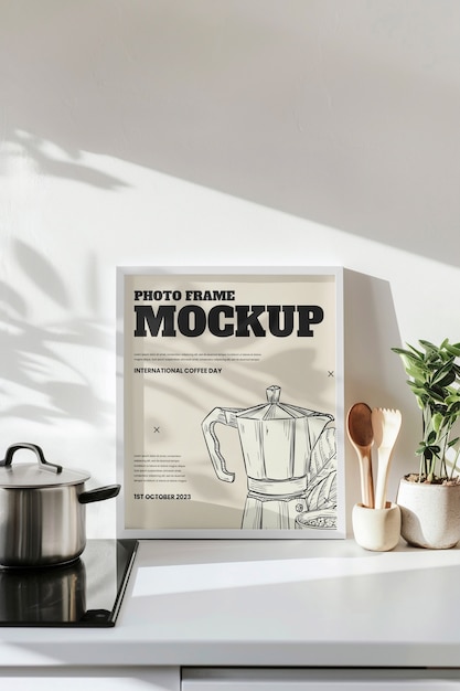 Cadre dans la maquette de cuisine