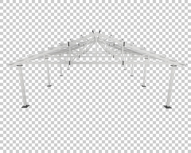 Cadre d'entrepôt isolé sur fond transparent illustration de rendu 3d